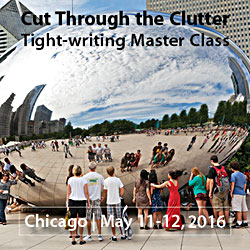 Register for tight writing workshop in Chicago on May 11-12