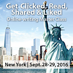 Register for Online writing workshop in New York on Sept. 28-29