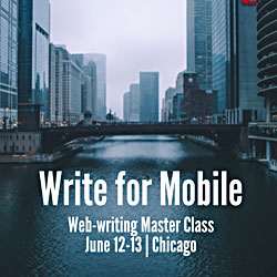 Writing For the Web and Mobile - Ann Wylie's digital-writing workshop on June 12-13, 2018 in Chicago