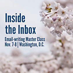 Register for Inside the Inbox - Ann Wylie's Email-writing workshop on Nov. 7-8 in Washington D.C.