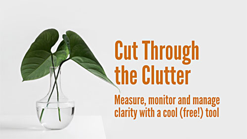 Cut Through the Clutter - Ann Wylie's clear-writing workshop on April 17-18 in New York Cut Through the Clutter - Ann Wylie's clear-writing workshop on April 17-18 in New York