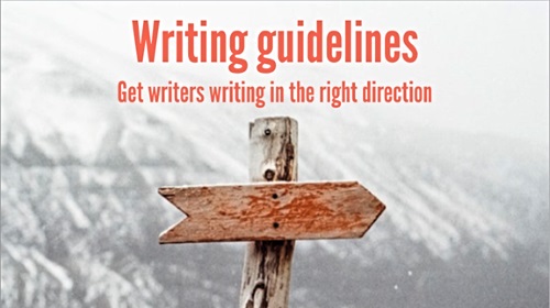 writing to guidelines