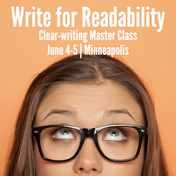 Write for Readability - Ann Wylie's clear-writing workshop on June 4-5, in Minneapolis