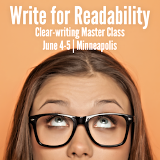 Write for Readability — a two-day clear-writing workshop, on June 4-5 in Minneapolis