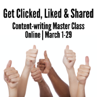 Get Clicked, Liked & Shared - Ann Wylie's content-writing workshop on March 1-29