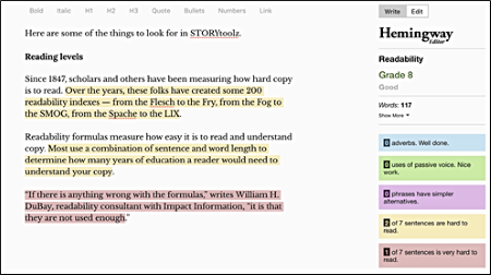 The Hemingway Editor: Tools to Improve Blog Writing