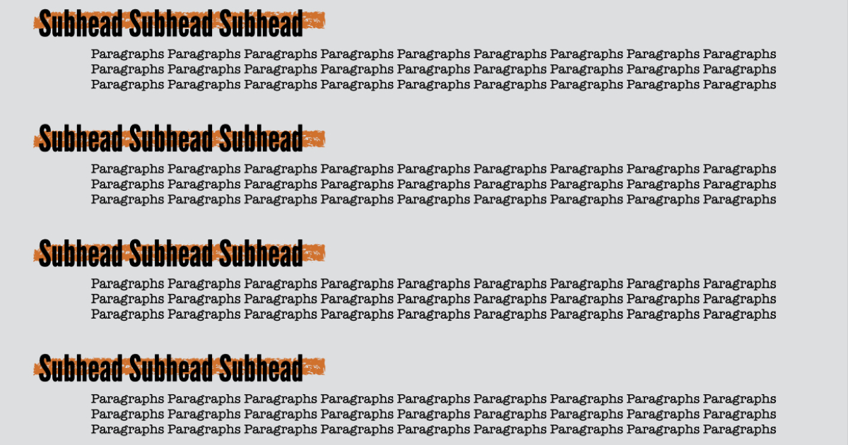 How To Write A Subheading