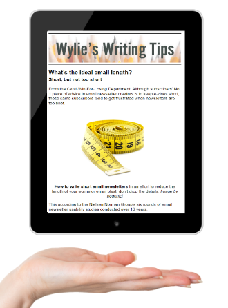 Ann’s corporate communications writing newsletter — Wylie's Writing Tips