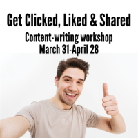 Get Clicked, Liked & Shared - Ann Wylie's content-writing workshop on March 31-April 28