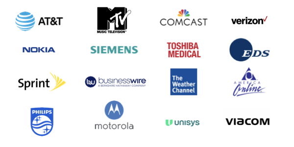Media, Entertainment, Telecommunications, Science & Technology clients