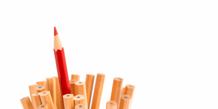 Catch stubborn mistakes with these four hacks from Chris Smith, proofreader to the stars (and to Wylie Communications!) <a href="https://www.istockphoto.com/photo/isolated-red-colored-pencil-stand-out-of-other-brown-pencils-gm516920328-89215823" target="_blank" rel="noopener noreferrer"><em>Image by PanuddaN</em></a>