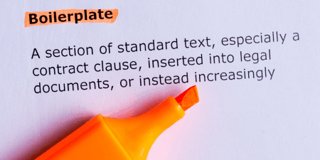 <strong>About us</strong> A boilerplate is the short “About us” paragraph at the end of a release that describes your organization.
